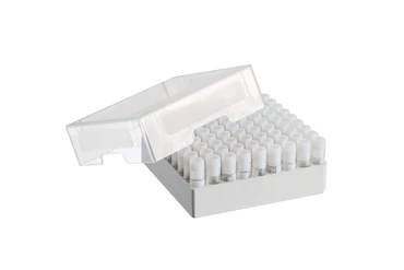 艾本德儲存盒 9 × 9, 可放置 81  個螺旋蓋（凍存）管， 1  –  2  mL，3  件，高 53  mm，2  英寸，聚丙烯材料，可耐受最低 -86  °C，可高溫高壓滅菌，帶蓋子并具有數(shù)