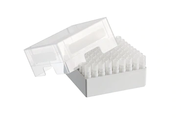 艾本德儲存盒 9 × 9, 可放置 81  個螺旋蓋（凍存）管， 3   mL，2  件，高 76  mm，3  英寸，聚丙烯材料，可耐受最低 -86  °C，可高溫高壓滅菌，帶蓋子并具有數(shù)字字母標識